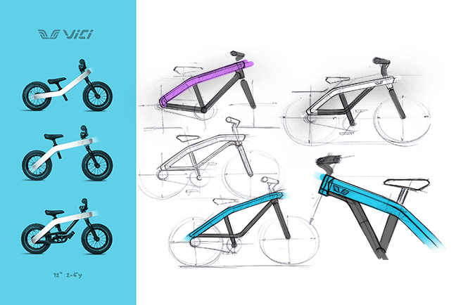 Dynteq_Vici-16inch-kinderfiets_schets-evolution_2kol