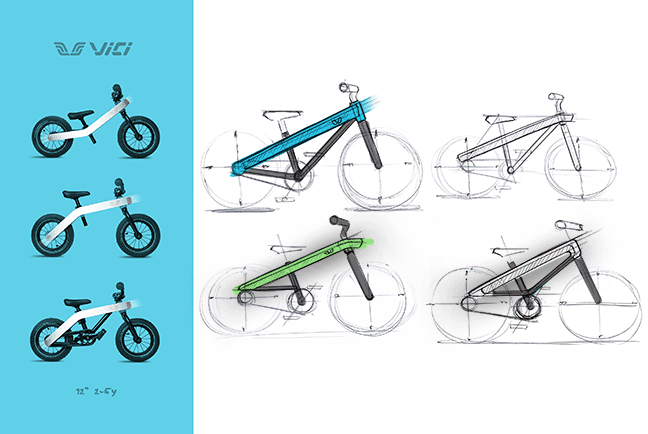 Dynteq_Vici-16inch-kinderfiets_schets-straight_2kol